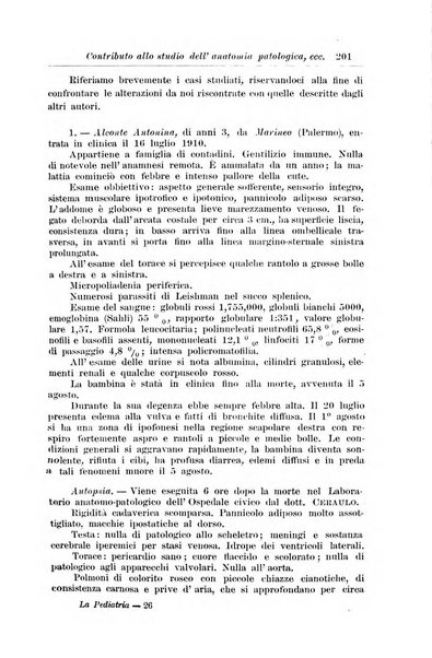 La pediatria periodico mensile indirizzato al progresso degli studi sulle malattie dei bambini