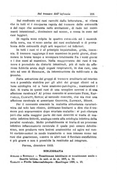 La pediatria periodico mensile indirizzato al progresso degli studi sulle malattie dei bambini