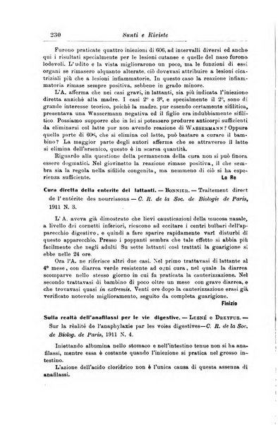 La pediatria periodico mensile indirizzato al progresso degli studi sulle malattie dei bambini