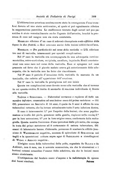 La pediatria periodico mensile indirizzato al progresso degli studi sulle malattie dei bambini