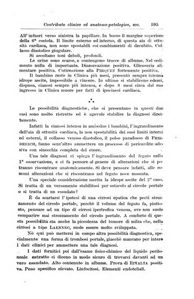 La pediatria periodico mensile indirizzato al progresso degli studi sulle malattie dei bambini