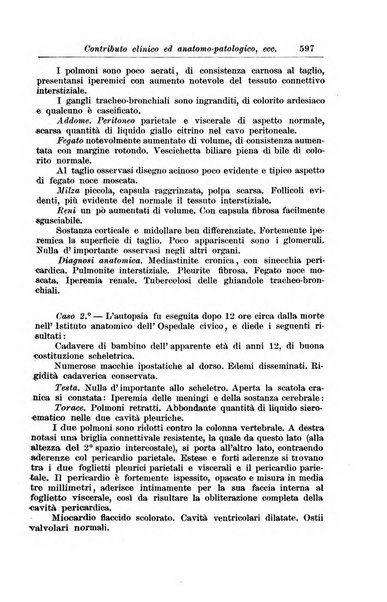 La pediatria periodico mensile indirizzato al progresso degli studi sulle malattie dei bambini