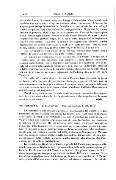 La pediatria periodico mensile indirizzato al progresso degli studi sulle malattie dei bambini