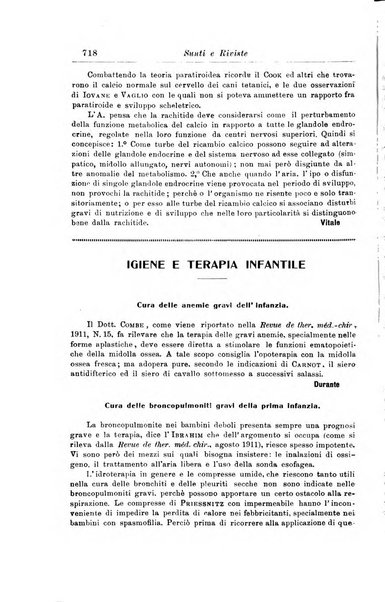 La pediatria periodico mensile indirizzato al progresso degli studi sulle malattie dei bambini