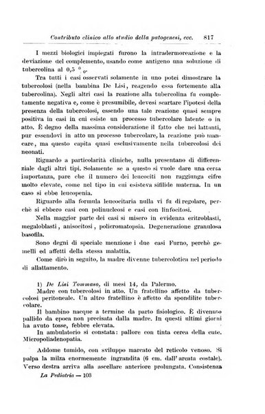 La pediatria periodico mensile indirizzato al progresso degli studi sulle malattie dei bambini