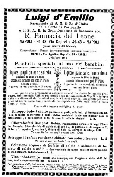 La pediatria periodico mensile indirizzato al progresso degli studi sulle malattie dei bambini