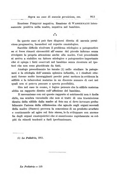 La pediatria periodico mensile indirizzato al progresso degli studi sulle malattie dei bambini