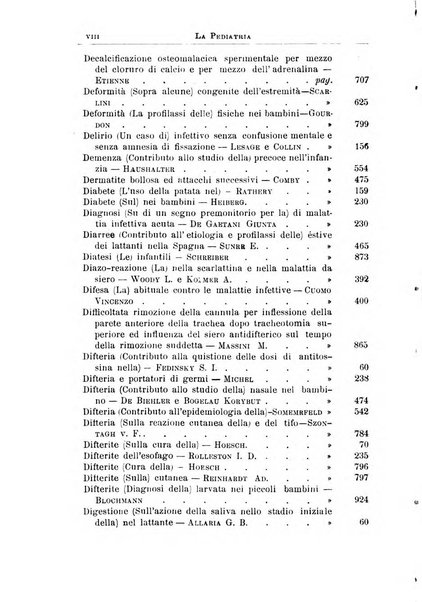 La pediatria periodico mensile indirizzato al progresso degli studi sulle malattie dei bambini