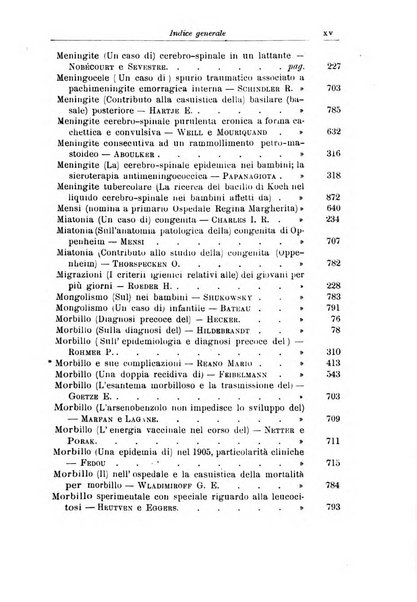 La pediatria periodico mensile indirizzato al progresso degli studi sulle malattie dei bambini