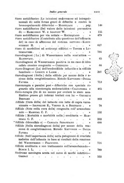 La pediatria periodico mensile indirizzato al progresso degli studi sulle malattie dei bambini