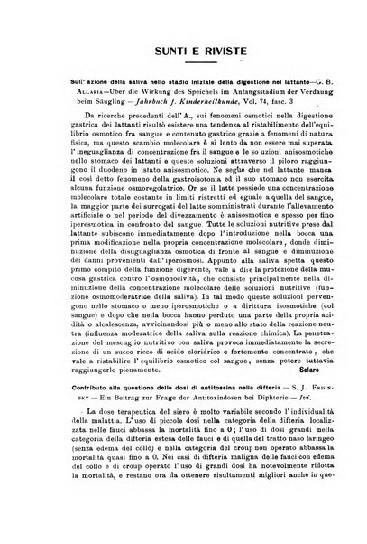 La pediatria periodico mensile indirizzato al progresso degli studi sulle malattie dei bambini