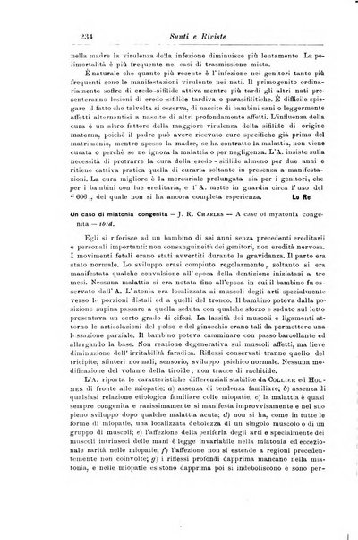 La pediatria periodico mensile indirizzato al progresso degli studi sulle malattie dei bambini