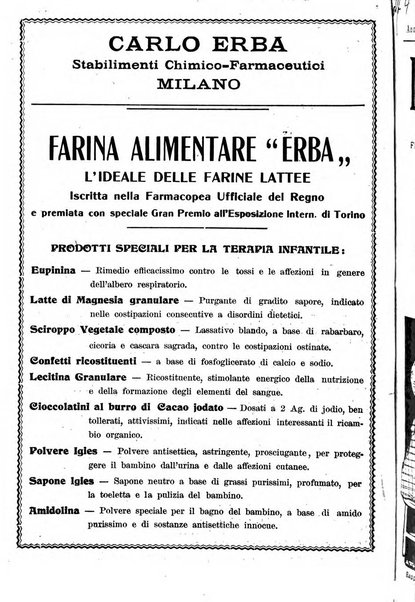 La pediatria periodico mensile indirizzato al progresso degli studi sulle malattie dei bambini