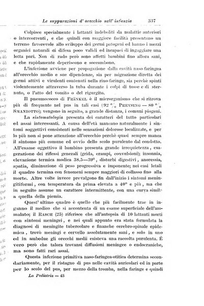 La pediatria periodico mensile indirizzato al progresso degli studi sulle malattie dei bambini