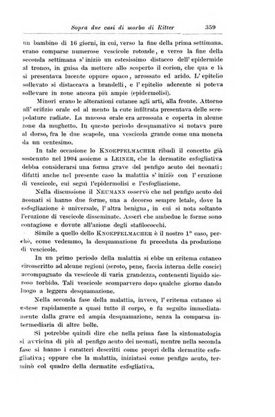 La pediatria periodico mensile indirizzato al progresso degli studi sulle malattie dei bambini