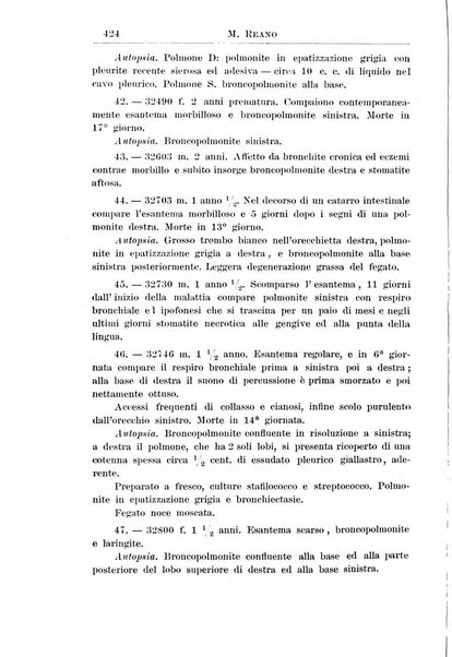 La pediatria periodico mensile indirizzato al progresso degli studi sulle malattie dei bambini