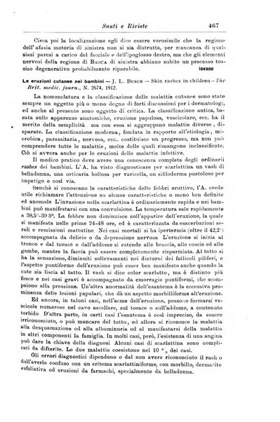 La pediatria periodico mensile indirizzato al progresso degli studi sulle malattie dei bambini