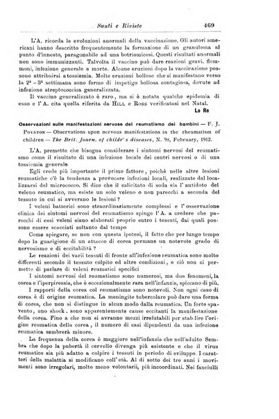 La pediatria periodico mensile indirizzato al progresso degli studi sulle malattie dei bambini