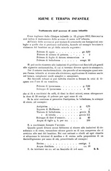 La pediatria periodico mensile indirizzato al progresso degli studi sulle malattie dei bambini