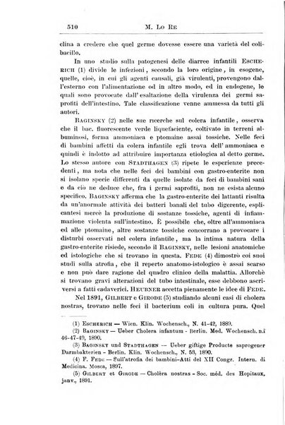 La pediatria periodico mensile indirizzato al progresso degli studi sulle malattie dei bambini