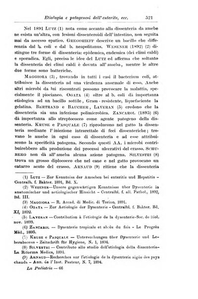 La pediatria periodico mensile indirizzato al progresso degli studi sulle malattie dei bambini