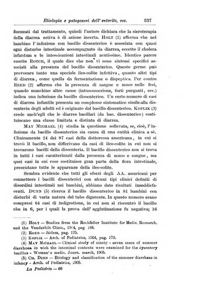 La pediatria periodico mensile indirizzato al progresso degli studi sulle malattie dei bambini