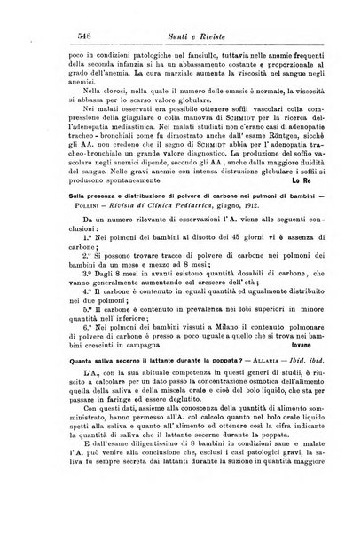 La pediatria periodico mensile indirizzato al progresso degli studi sulle malattie dei bambini