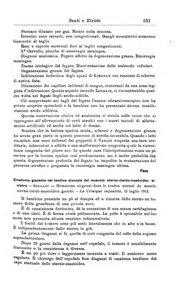 La pediatria periodico mensile indirizzato al progresso degli studi sulle malattie dei bambini