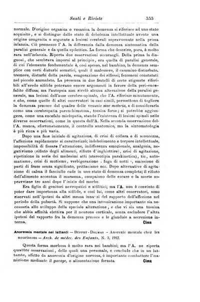 La pediatria periodico mensile indirizzato al progresso degli studi sulle malattie dei bambini