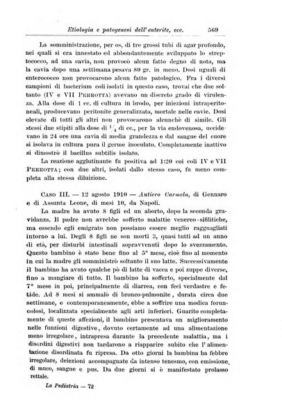 La pediatria periodico mensile indirizzato al progresso degli studi sulle malattie dei bambini