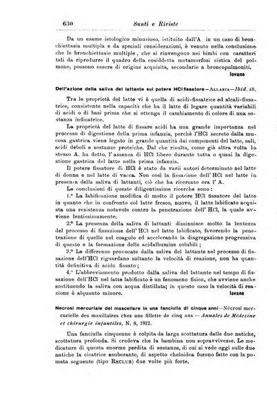 La pediatria periodico mensile indirizzato al progresso degli studi sulle malattie dei bambini