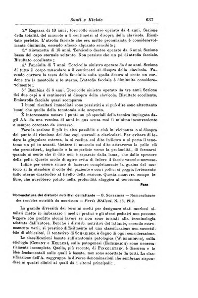 La pediatria periodico mensile indirizzato al progresso degli studi sulle malattie dei bambini