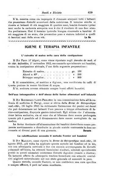 La pediatria periodico mensile indirizzato al progresso degli studi sulle malattie dei bambini