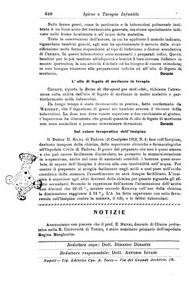 La pediatria periodico mensile indirizzato al progresso degli studi sulle malattie dei bambini