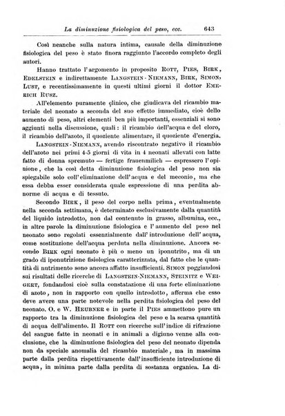 La pediatria periodico mensile indirizzato al progresso degli studi sulle malattie dei bambini