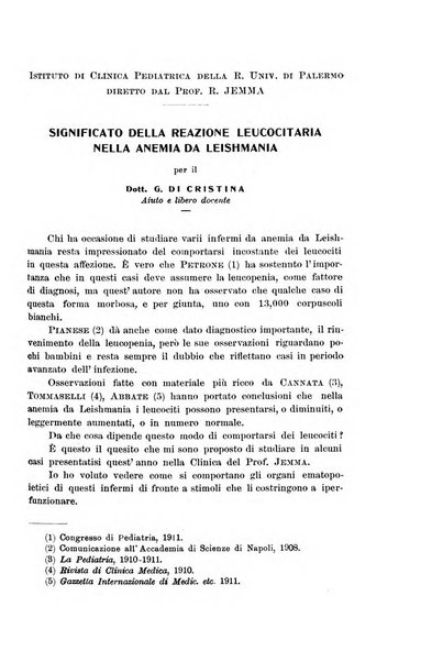 La pediatria periodico mensile indirizzato al progresso degli studi sulle malattie dei bambini