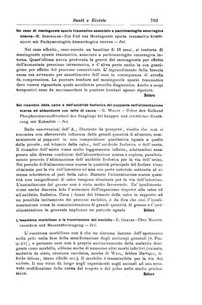 La pediatria periodico mensile indirizzato al progresso degli studi sulle malattie dei bambini