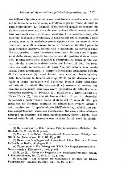 La pediatria periodico mensile indirizzato al progresso degli studi sulle malattie dei bambini