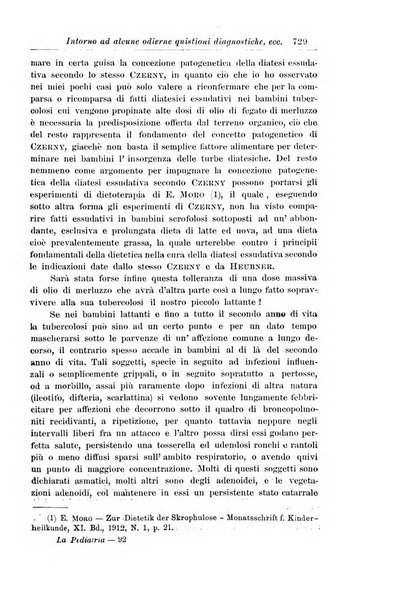 La pediatria periodico mensile indirizzato al progresso degli studi sulle malattie dei bambini