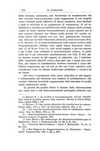 La pediatria periodico mensile indirizzato al progresso degli studi sulle malattie dei bambini