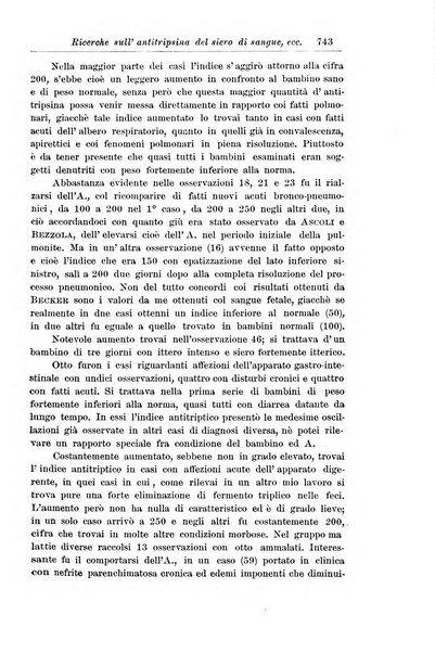 La pediatria periodico mensile indirizzato al progresso degli studi sulle malattie dei bambini