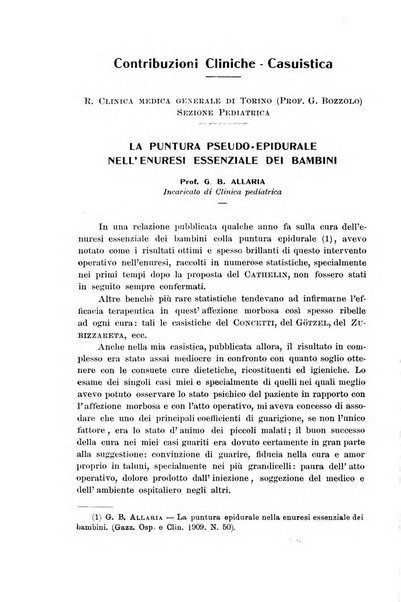 La pediatria periodico mensile indirizzato al progresso degli studi sulle malattie dei bambini