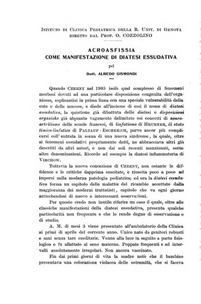 La pediatria periodico mensile indirizzato al progresso degli studi sulle malattie dei bambini