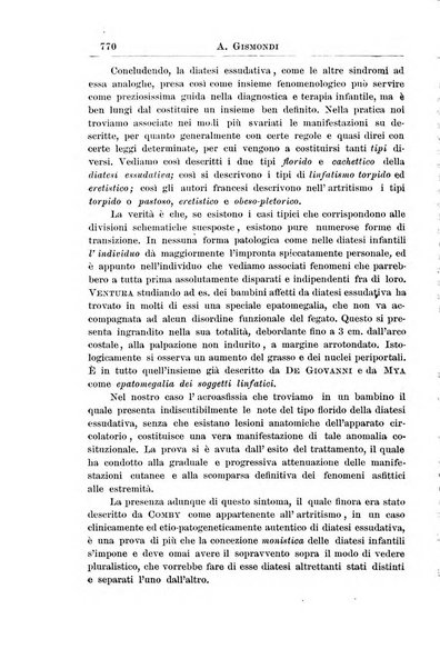 La pediatria periodico mensile indirizzato al progresso degli studi sulle malattie dei bambini