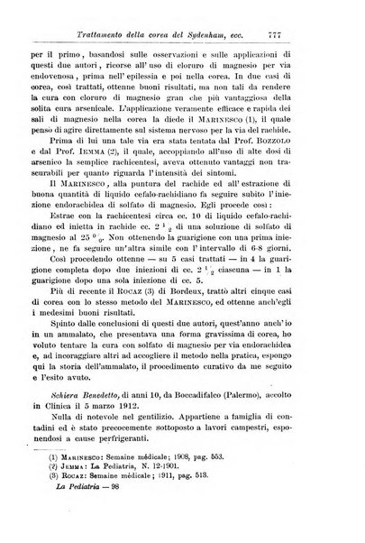 La pediatria periodico mensile indirizzato al progresso degli studi sulle malattie dei bambini