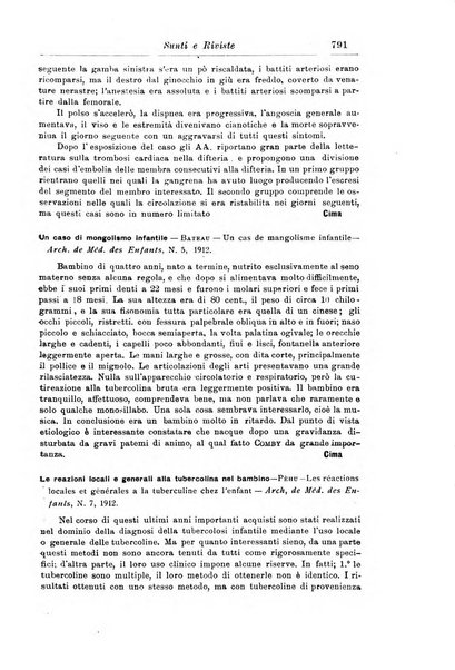 La pediatria periodico mensile indirizzato al progresso degli studi sulle malattie dei bambini