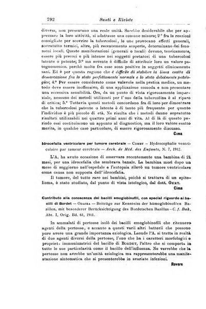 La pediatria periodico mensile indirizzato al progresso degli studi sulle malattie dei bambini