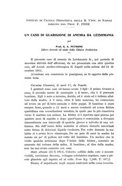 La pediatria periodico mensile indirizzato al progresso degli studi sulle malattie dei bambini