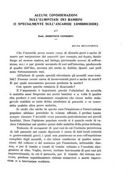 La pediatria periodico mensile indirizzato al progresso degli studi sulle malattie dei bambini