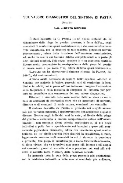 La pediatria periodico mensile indirizzato al progresso degli studi sulle malattie dei bambini